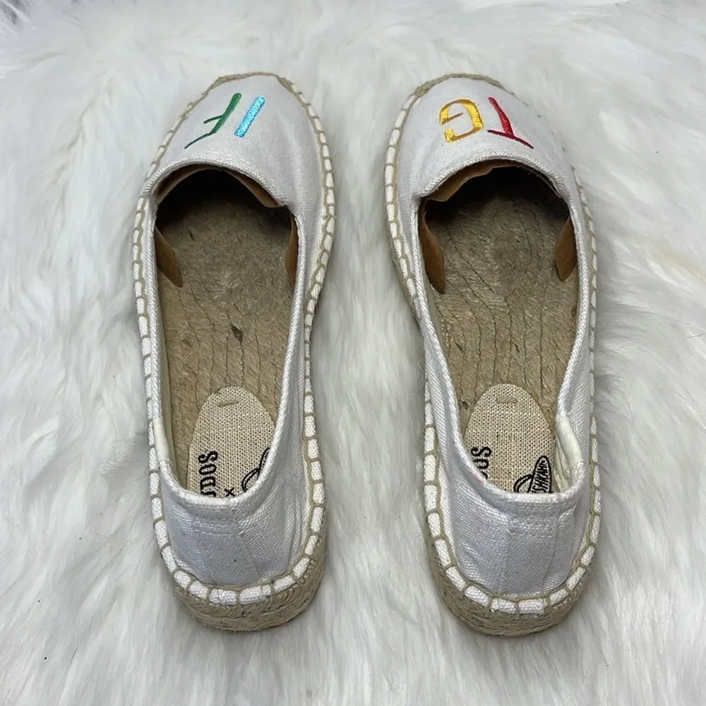 Anthropologie Soludos X‎ Ashcan NWOT TG/IF Embroidered Espadrilles